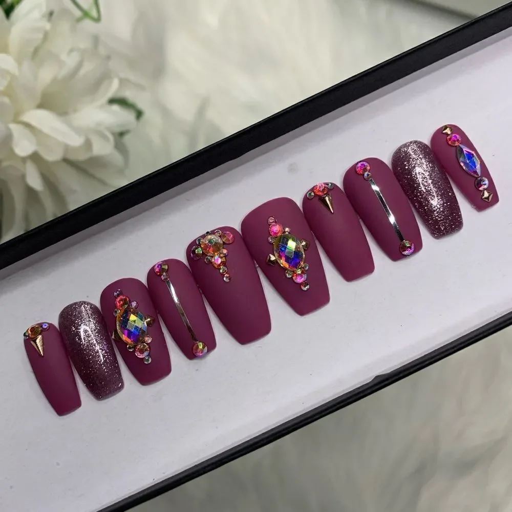 Press On Nails | Gothic Nails | Handmade Press On Nails - Picture 2 of 14